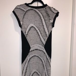 Black and white body con dress size small
